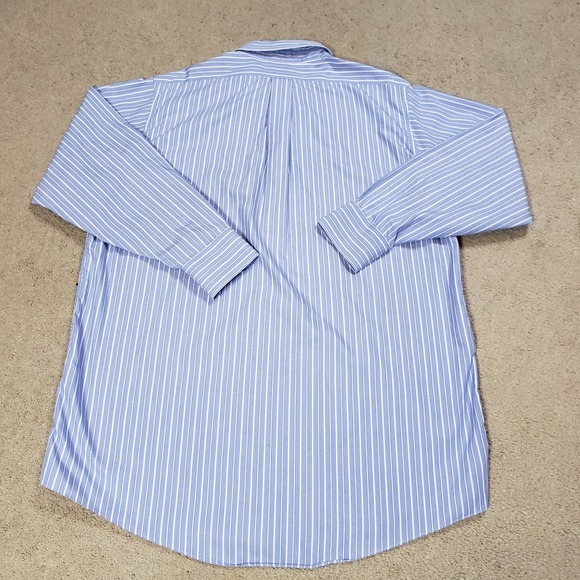 Vintage Brooks Brothers Makers Button Down Shirt Mens Blue Tailored Bespoke (M) - Picture 3 of 8